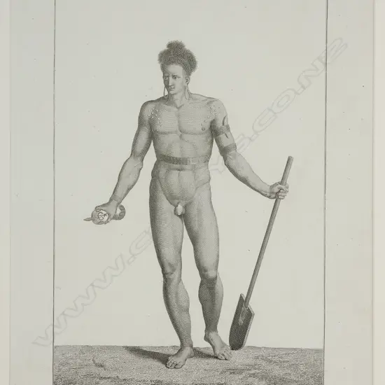 Jacques-Louis Copia (1764-1799) after Jean Piron (1767-1797) 'Sauvage des Iles de l'Amiraute',